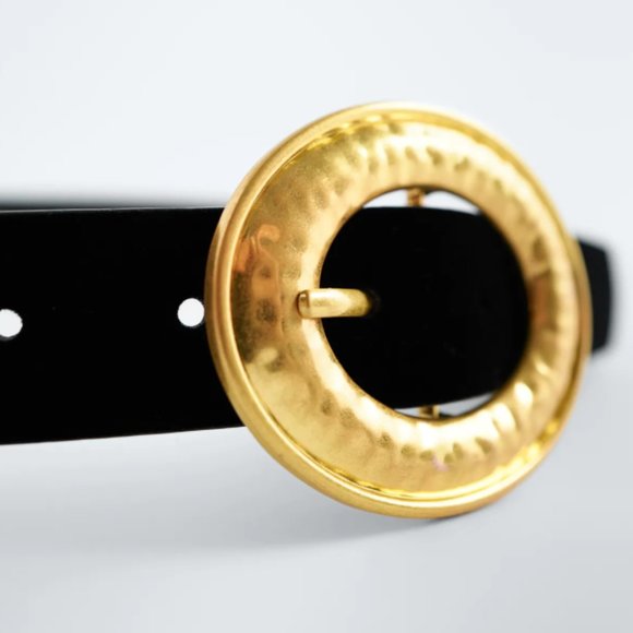 ZARA BLACK VELVET BELT